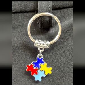 NWT Autism Awareness Keychain